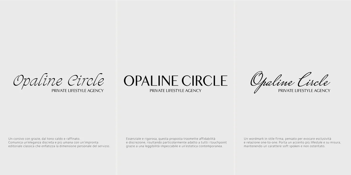 Opaline Circle, tavola 1
